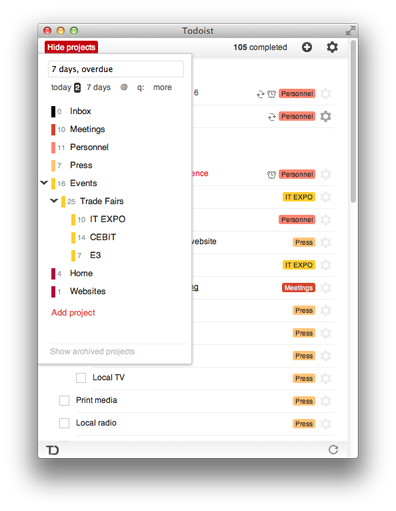 todoist app mac